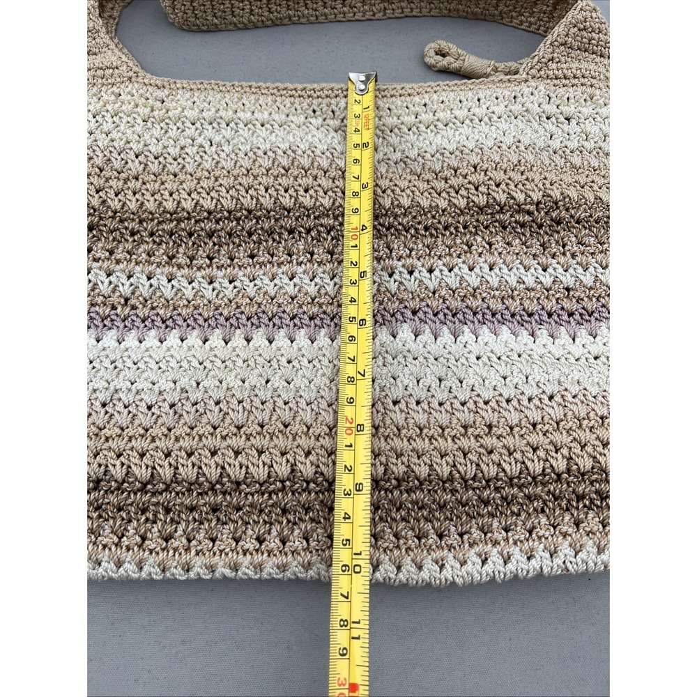 The Sak Riviera Beige Crochet Crossbody Bag Lined Boho Bohemian Summer Festival - Picture 2 of 16